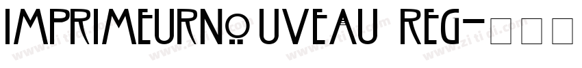 ImprimeurNouveau Reg字体转换